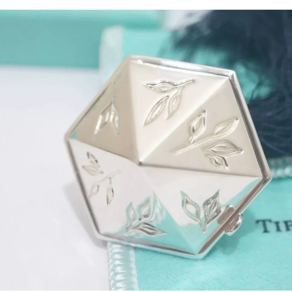 Tiffany & Co. Japanese bamboo pill box silver 925 RARE
